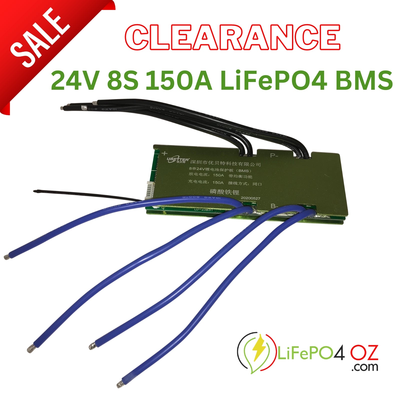 8S 24V 150A LiFePO4 150A BMS