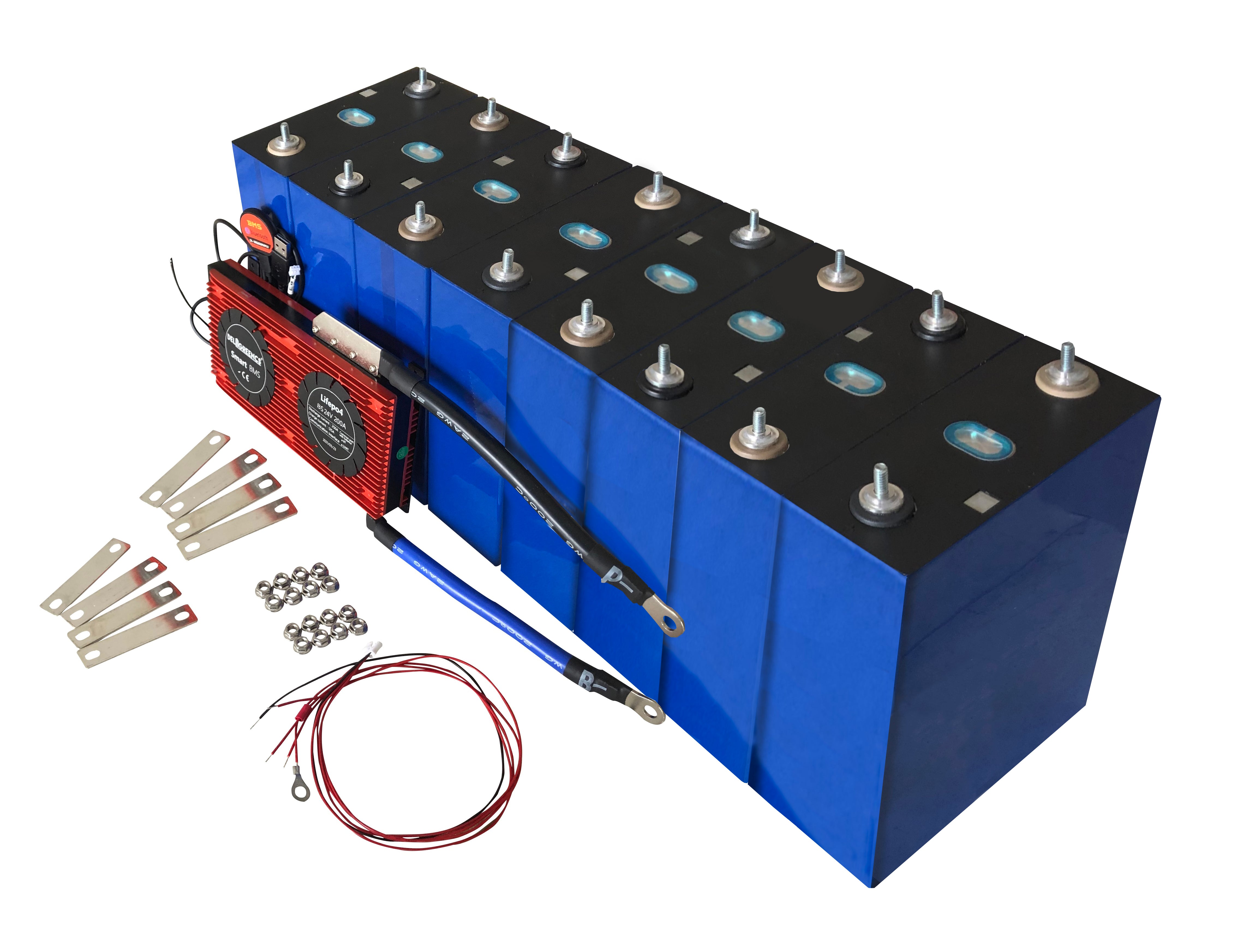 24V EVE 280Ah LiFePO4 7.17 kWh Battery Pack Kit with Smart BMS