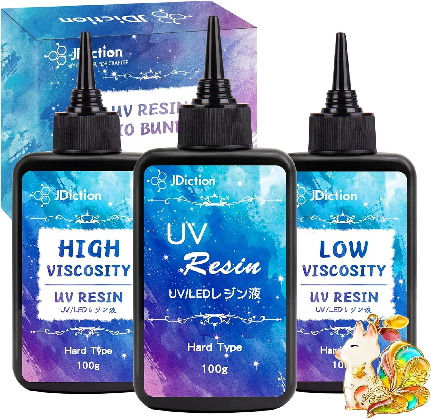 JDiction UV Resin Trio Bundle - 300g