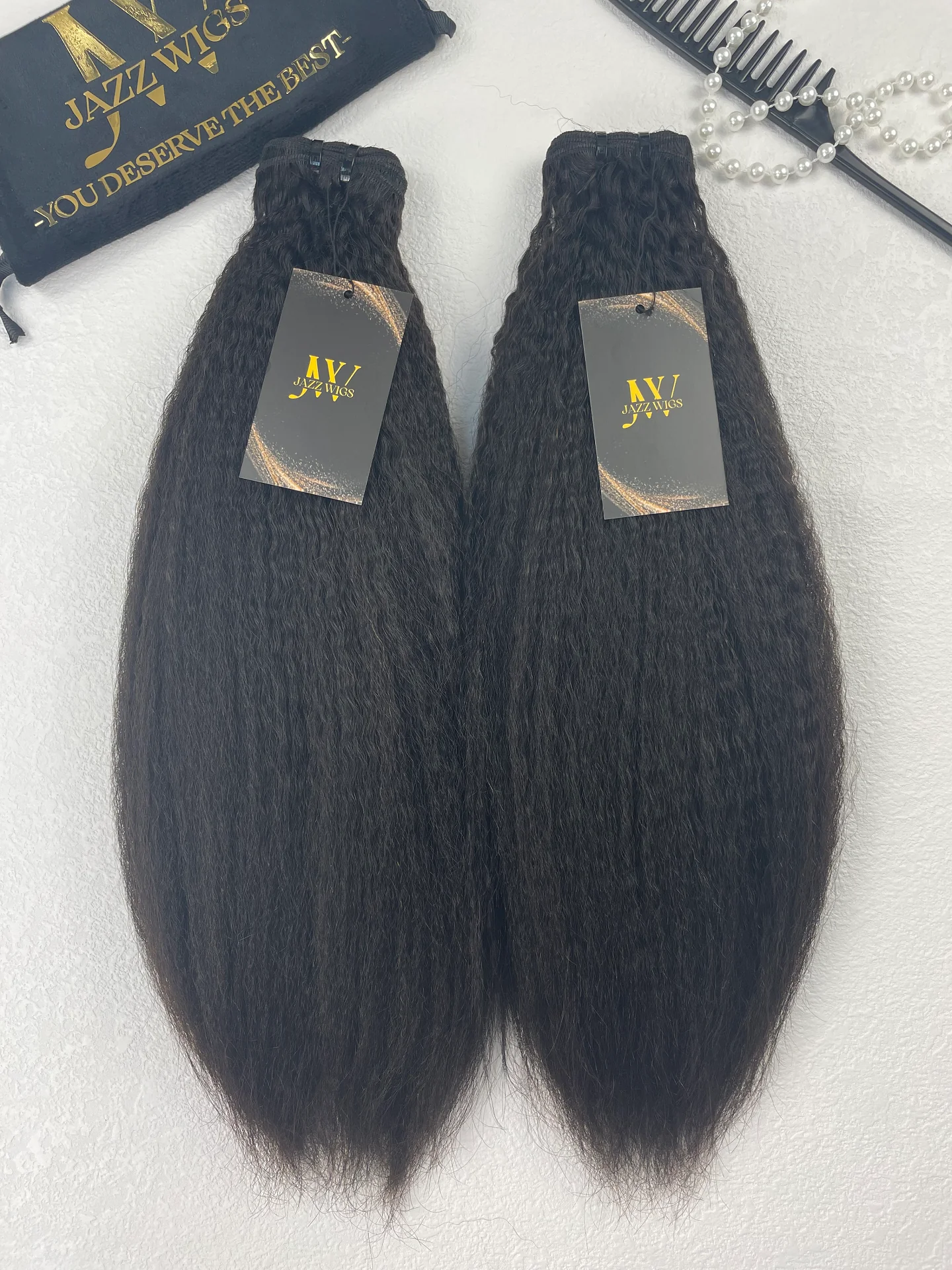 Top Raw Hair Kinky Straight - 2 Pcs Bundles