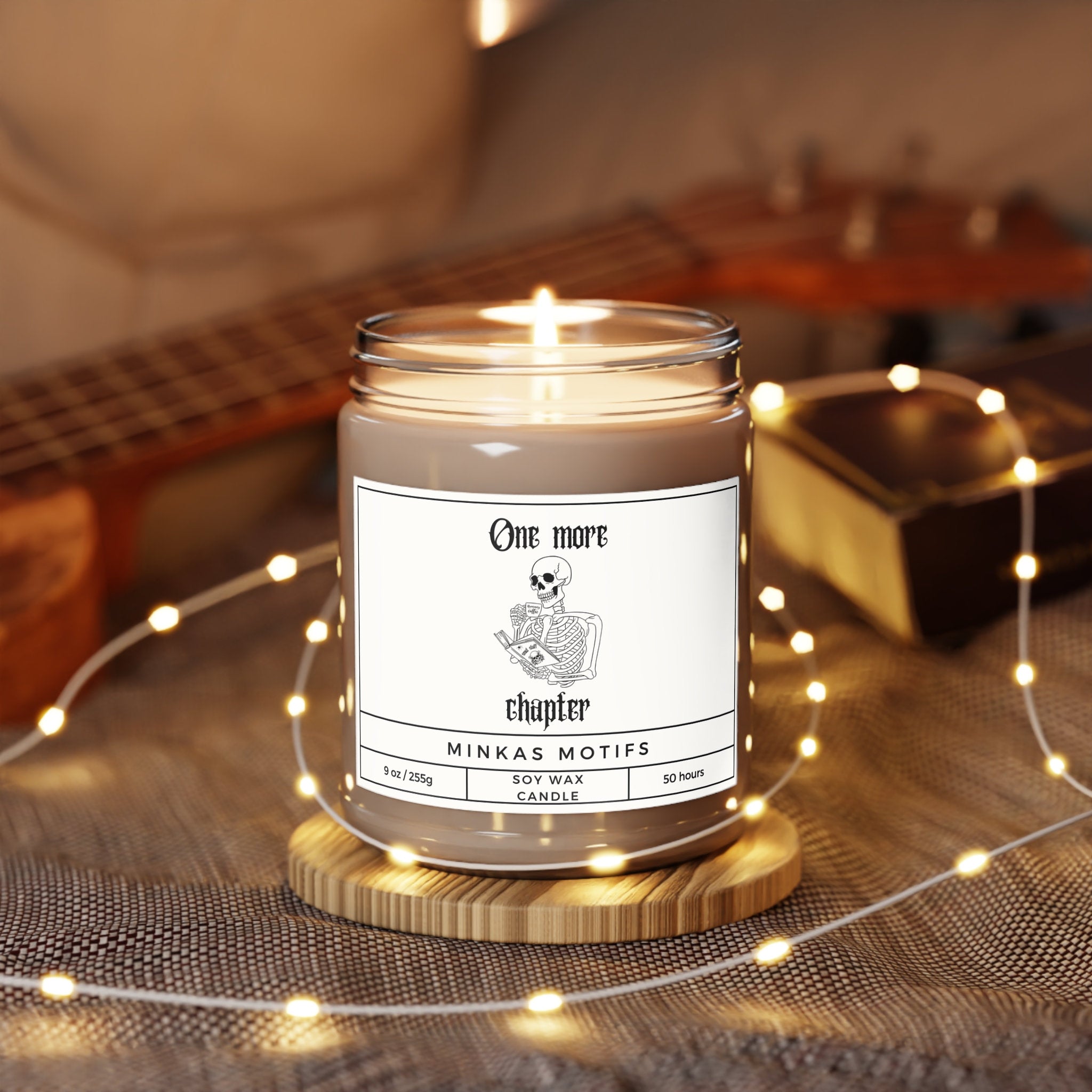 One More Chapter Skeleton 9oz Scented Soy Candle