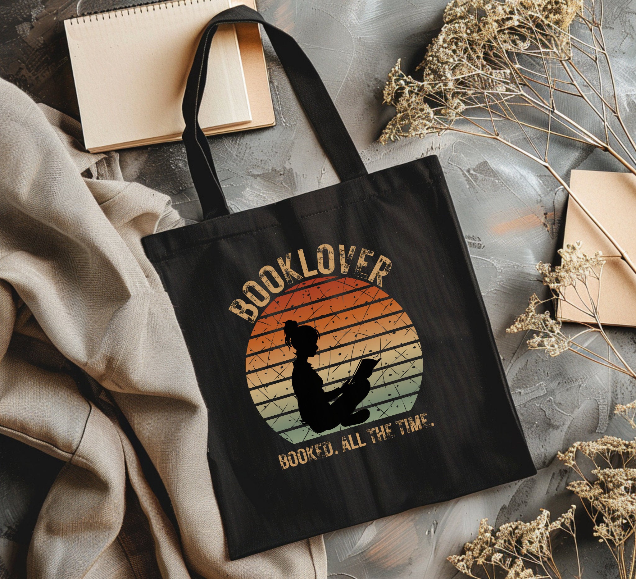 Booklover Canvas Tote Bag