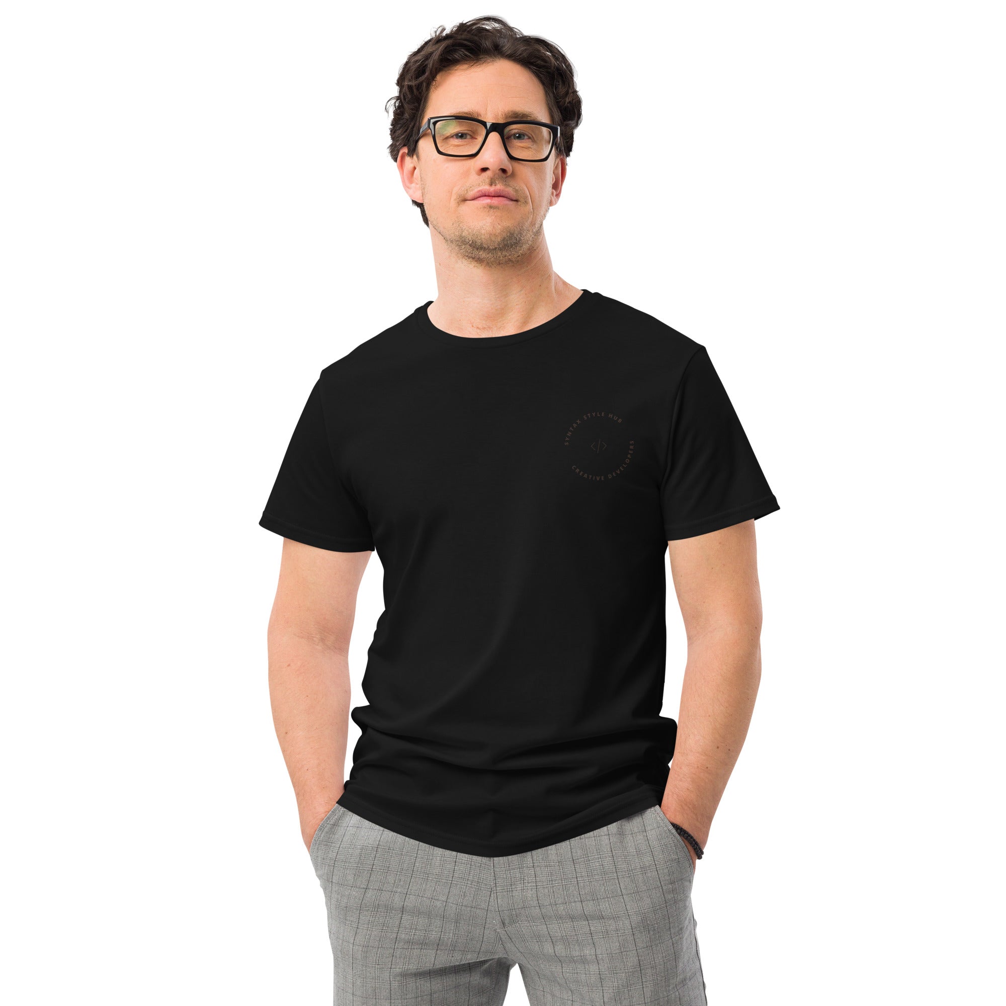 Premium Men's Cotton Tee - Syntax Style Hub | Durable & Soft