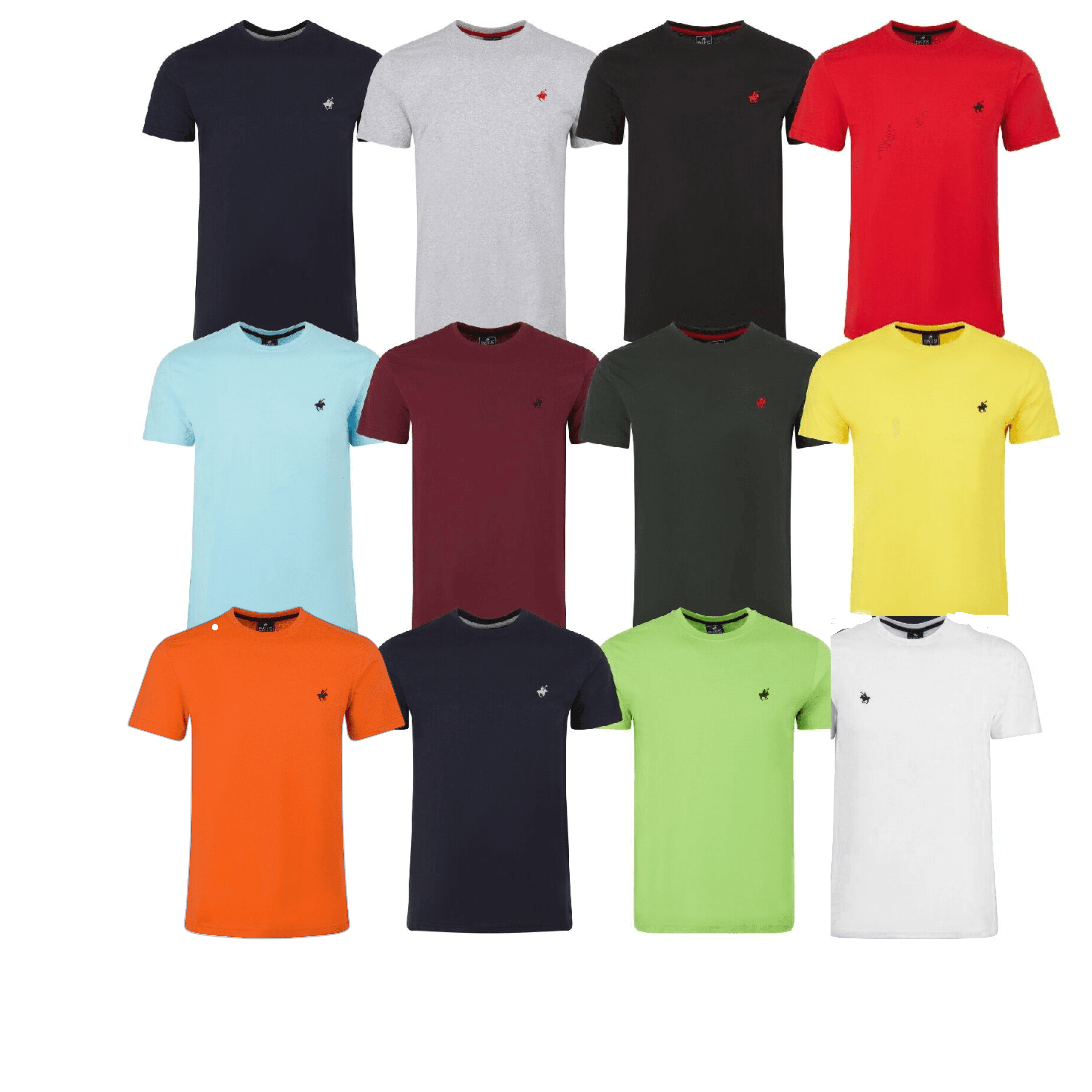 PremiumBrandGoods Men's 100% Cotton Short Sleeve Polo T-Shirts by Pacific Polo - Assorted Colors