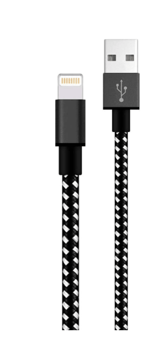 iPhone Charger 3 FT iPhone Cable Cord Nylon Braided Fast Charging Data Sync USB Wire Compatible iPhone 12/Pro/Pro Max /11/11 Pro/XS/Max/XR/X/8/7/6s/6/SE 2020/iPad Air - Black