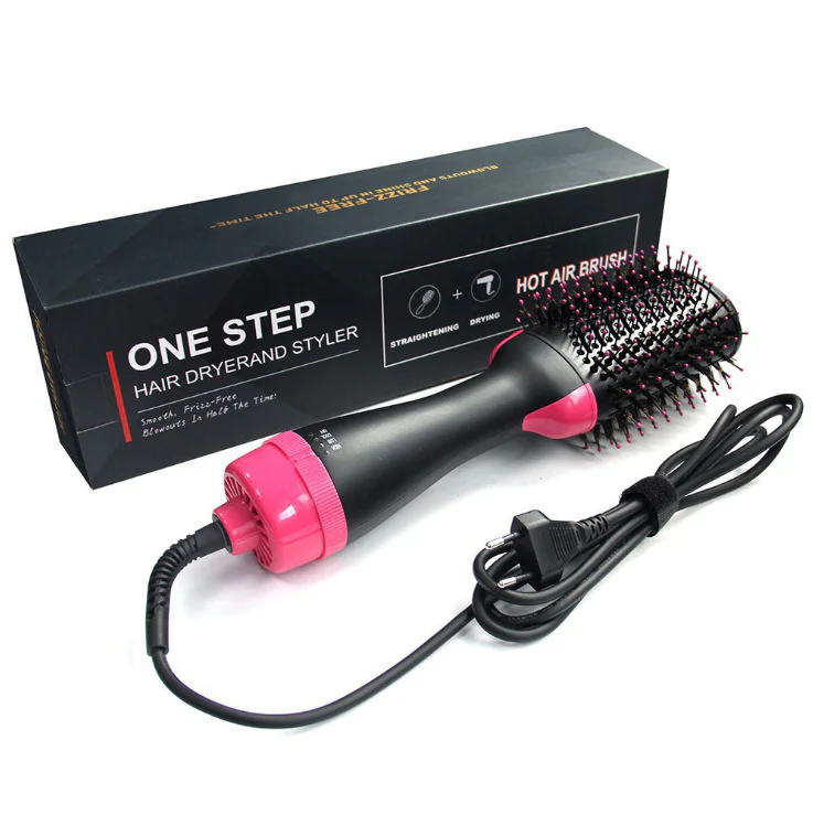 Meland one Step Volumizer PLUS 2.0 Hair Dryer and Hot Air Brush | Dry and Style (Black)