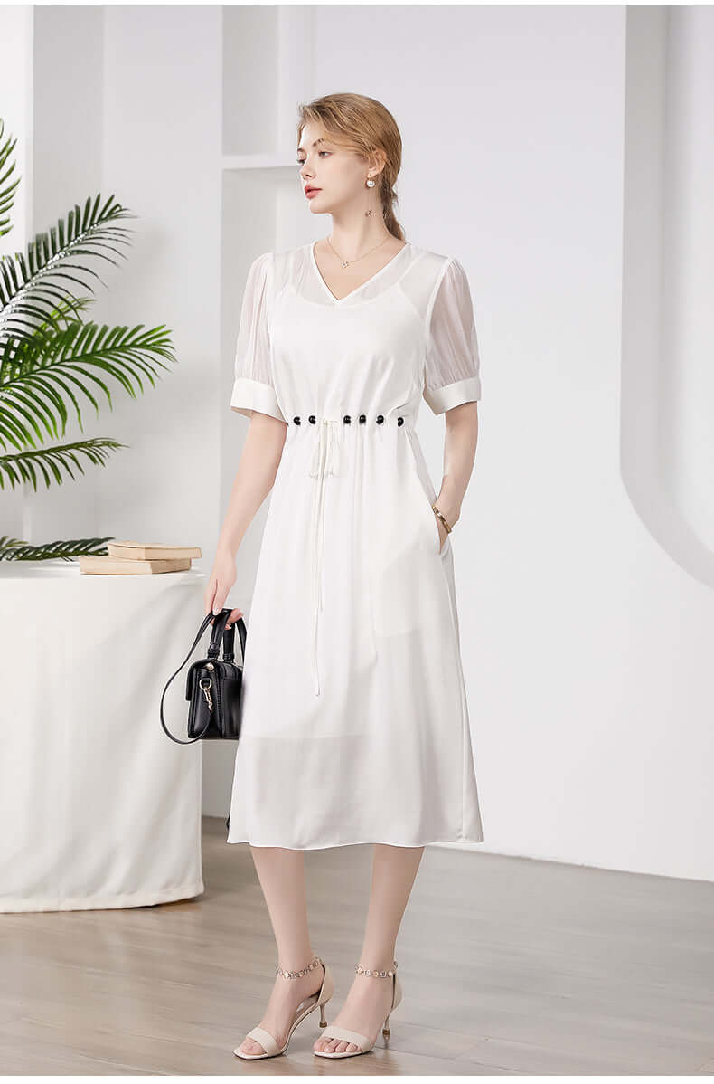 Minimalist Mulberry Silk Dress