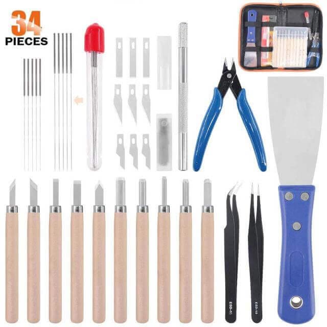 42 oder 34 teiliges 3D-Druck Tool Kit