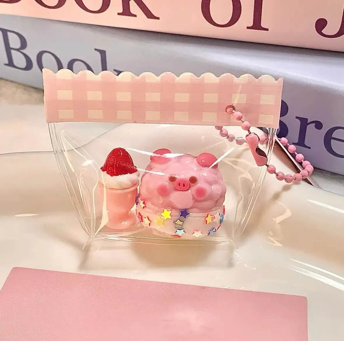 Handmade Mini  Piglet dessert bowl Stress Relief Squishy Toy