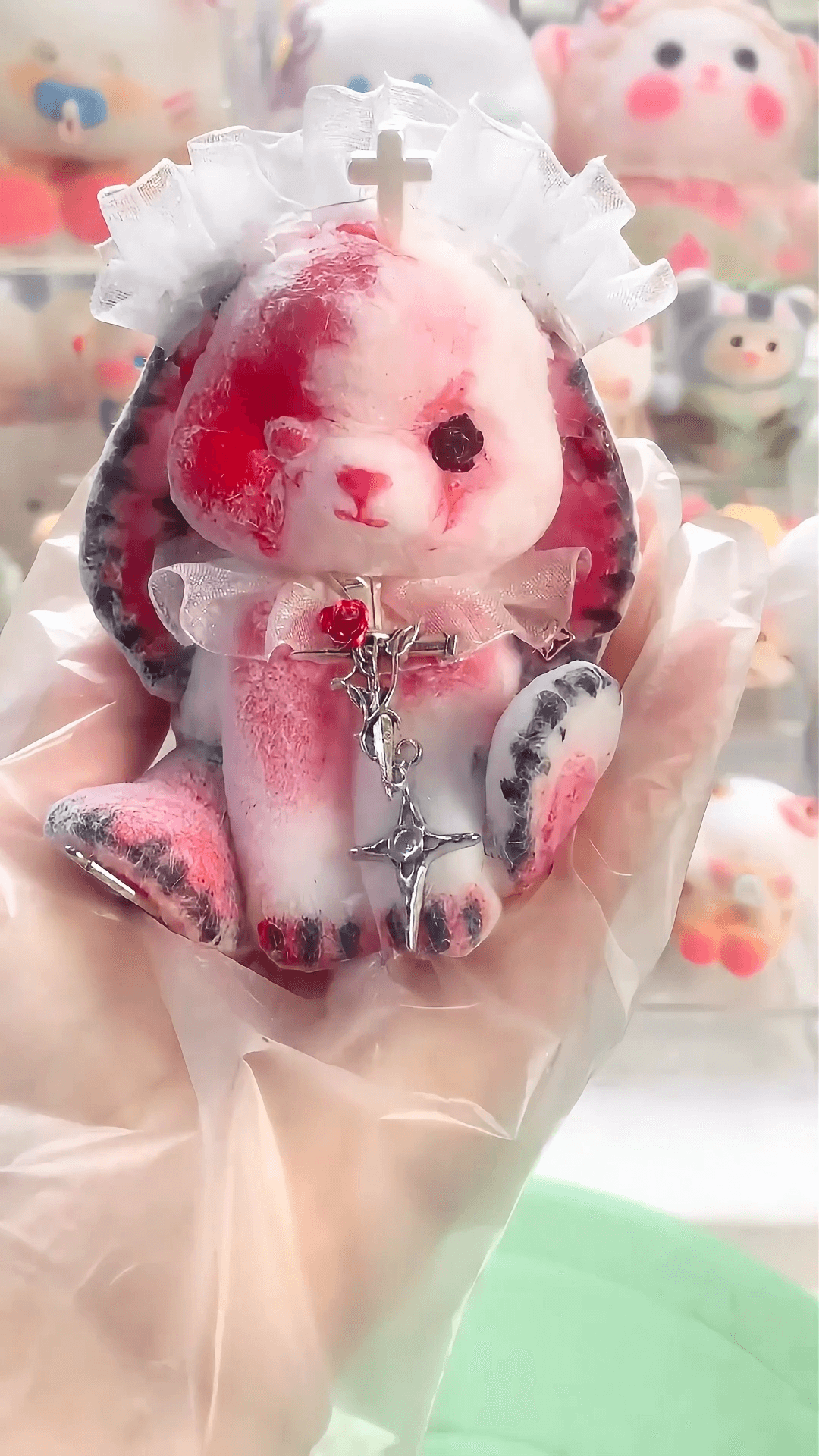 Handmade Dark Nurse Stress Bunny Relief Squishy Toy