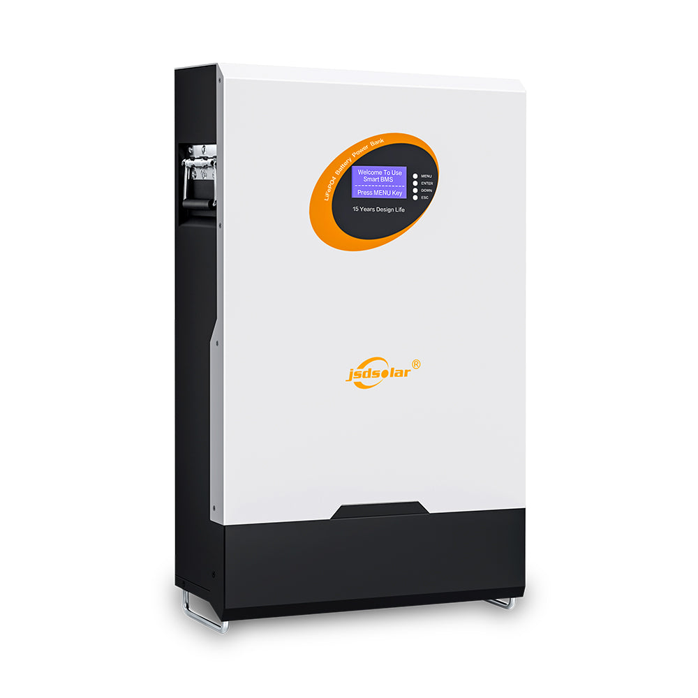 Jsdsolar 51.2V 5KW Lithium Battery  Max 15 Parallel for Home Energy Storage