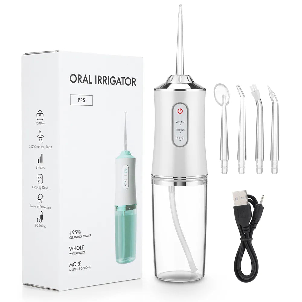 Mini portable water flosser