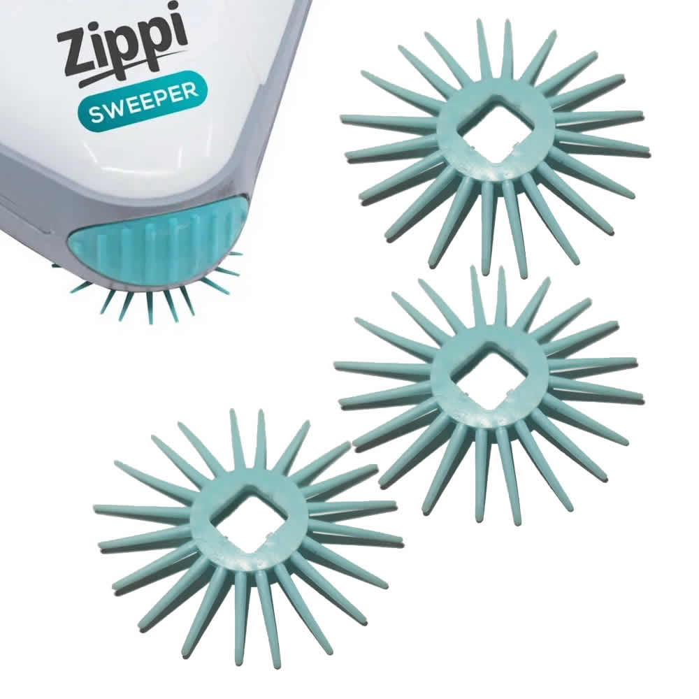 Zippi Sweeper Replacement Brushes 3 Pack