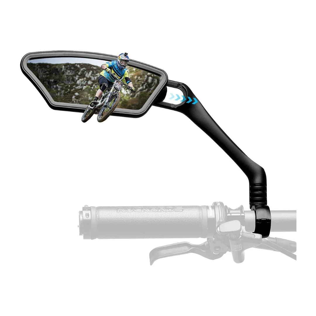 ROCKBROS Bike Mirrors HD Blast-Resistant Adjustable Retractable