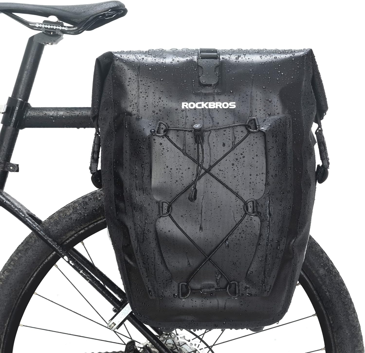 ROCKBROS 32L Waterproof Bike Panniers Durable Spacious Easy to Install