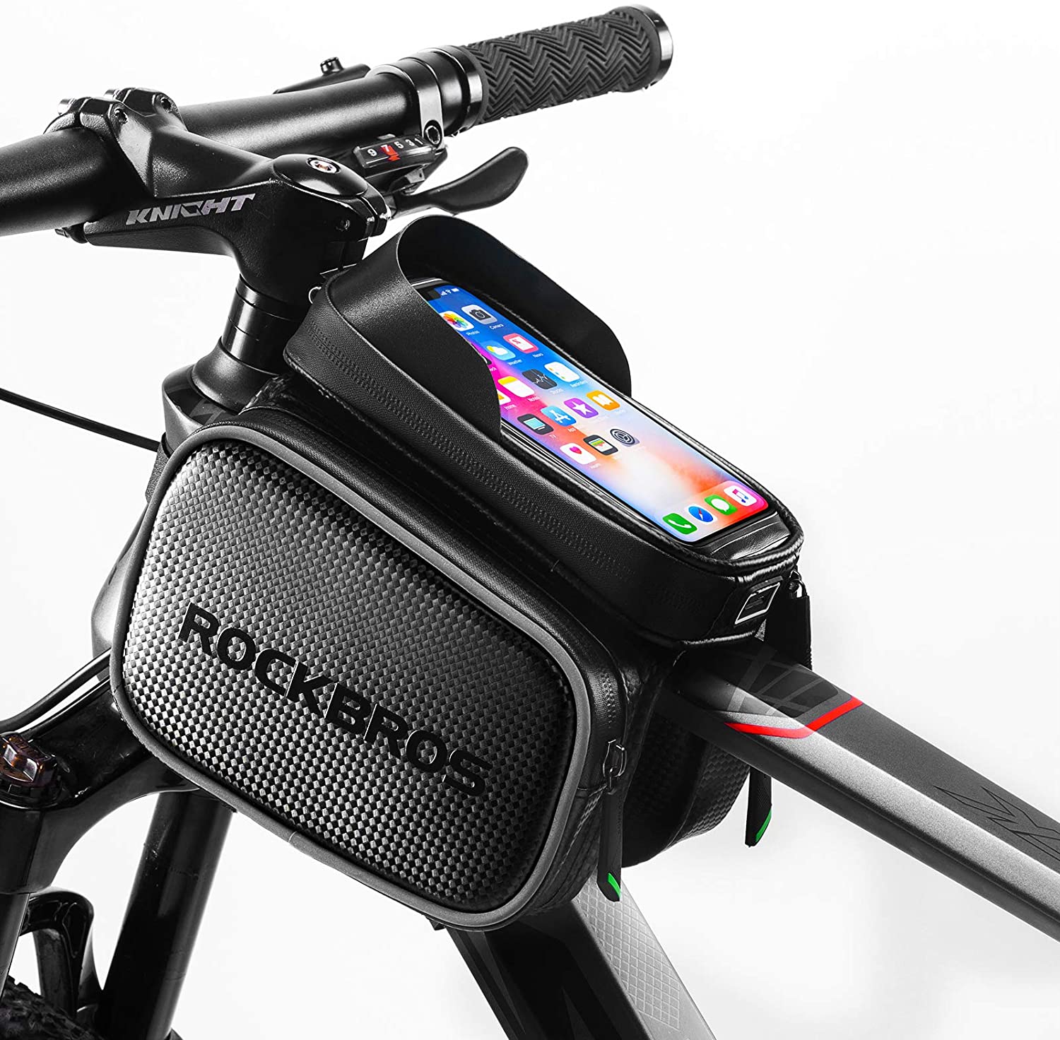 ROCKBROS Bike Waterproof Top Tube Phone Bag Front Frame