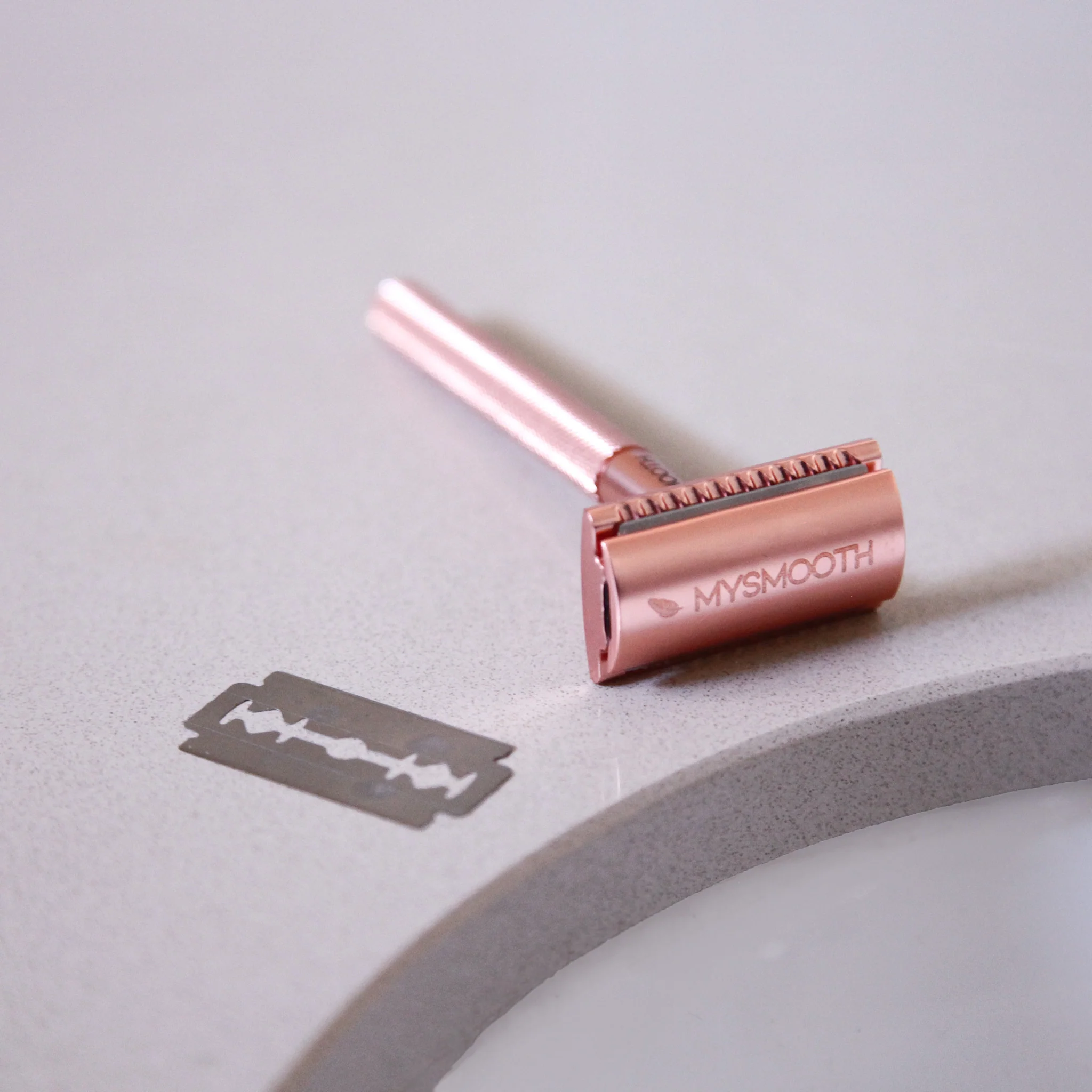 Matte Rose Gold Safety Razor