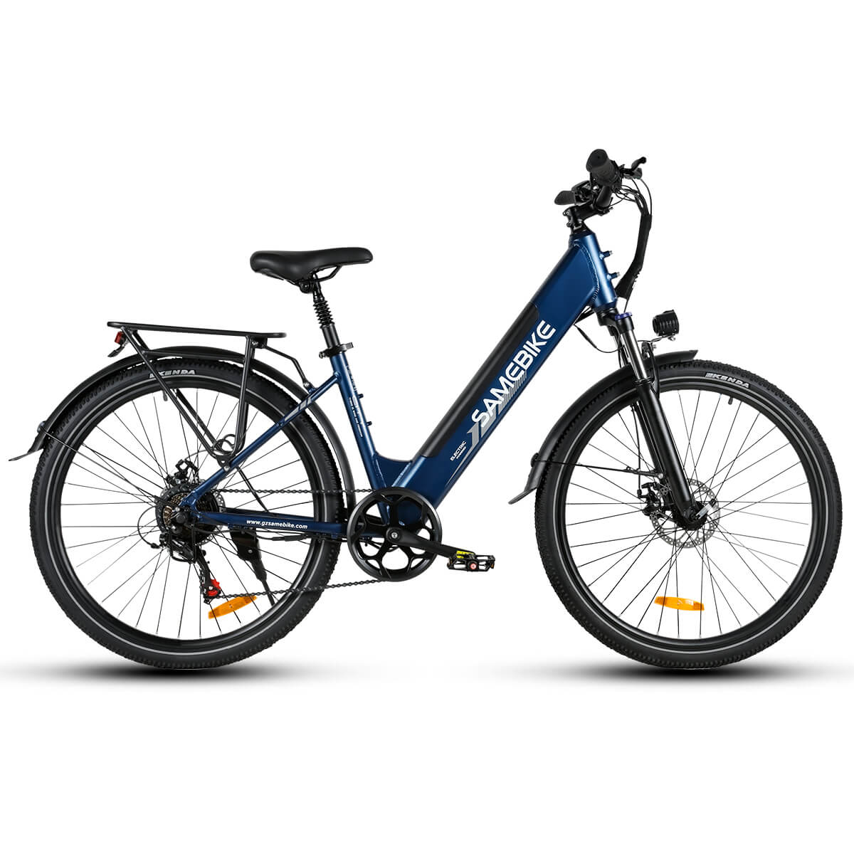 500W Urban Electric Bike for Adults, 22MPH City Cruiser with 36V 15Ah Removable Battery, 55-Mile PAS Range, 7-Speed, 27.5" Tires E bike