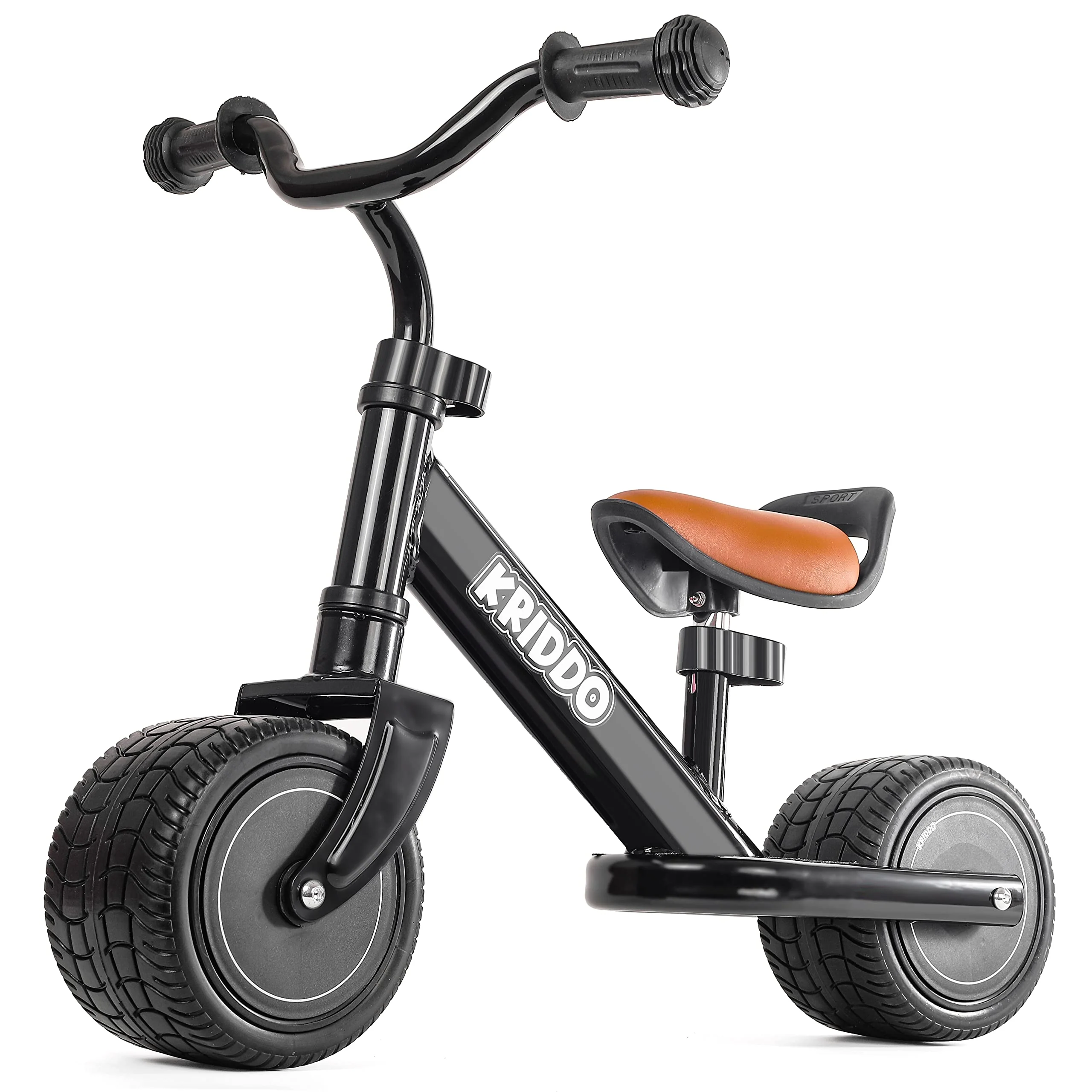 Kriddo Baby Balance Bike for 1 to 3 Years Old Black