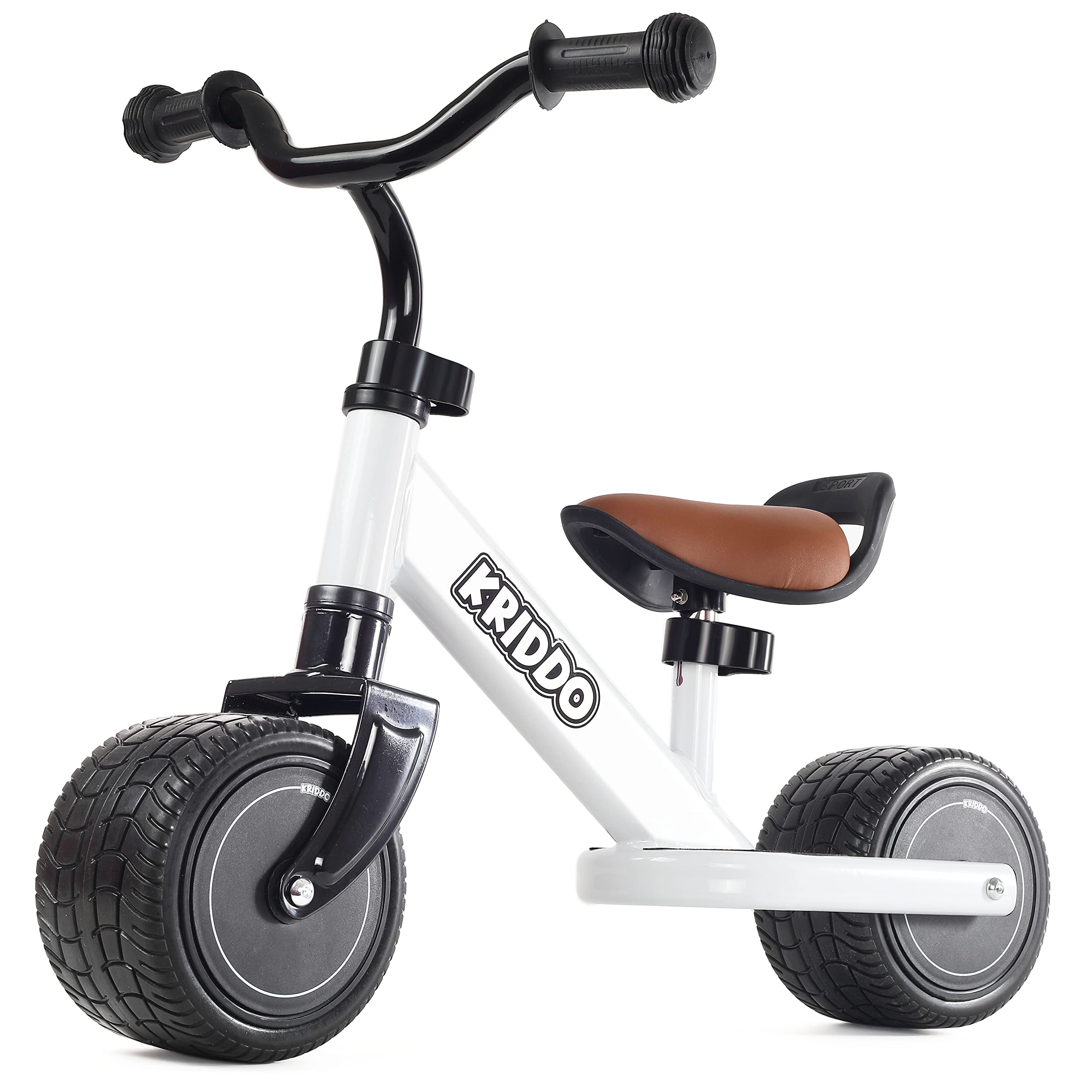 Kriddo Baby Balance Bike for 1 to 3 Years Old White