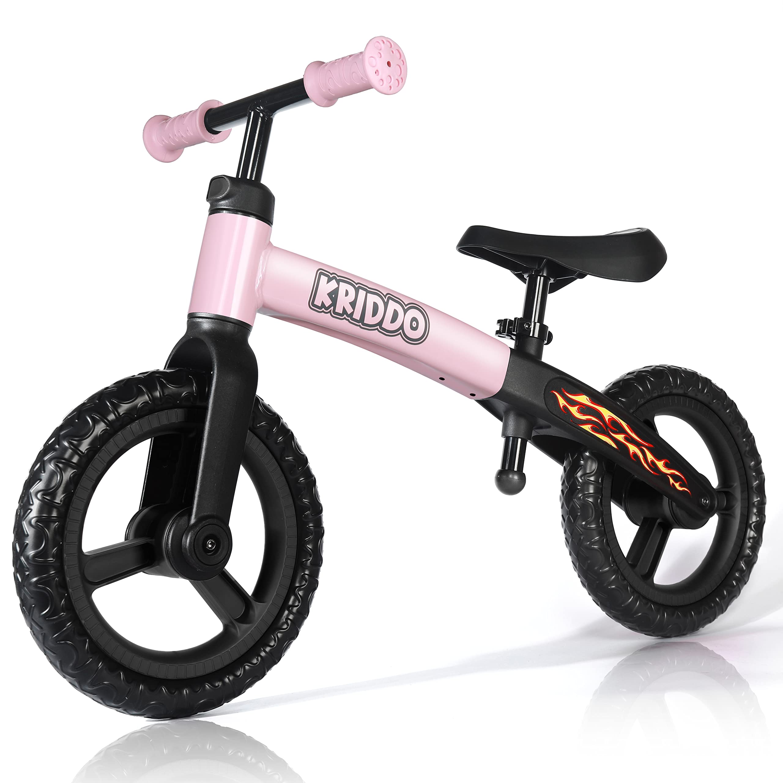 Kriddo Interactive Toddler Balance Bike for 18 Months to 5 Years Old Pink