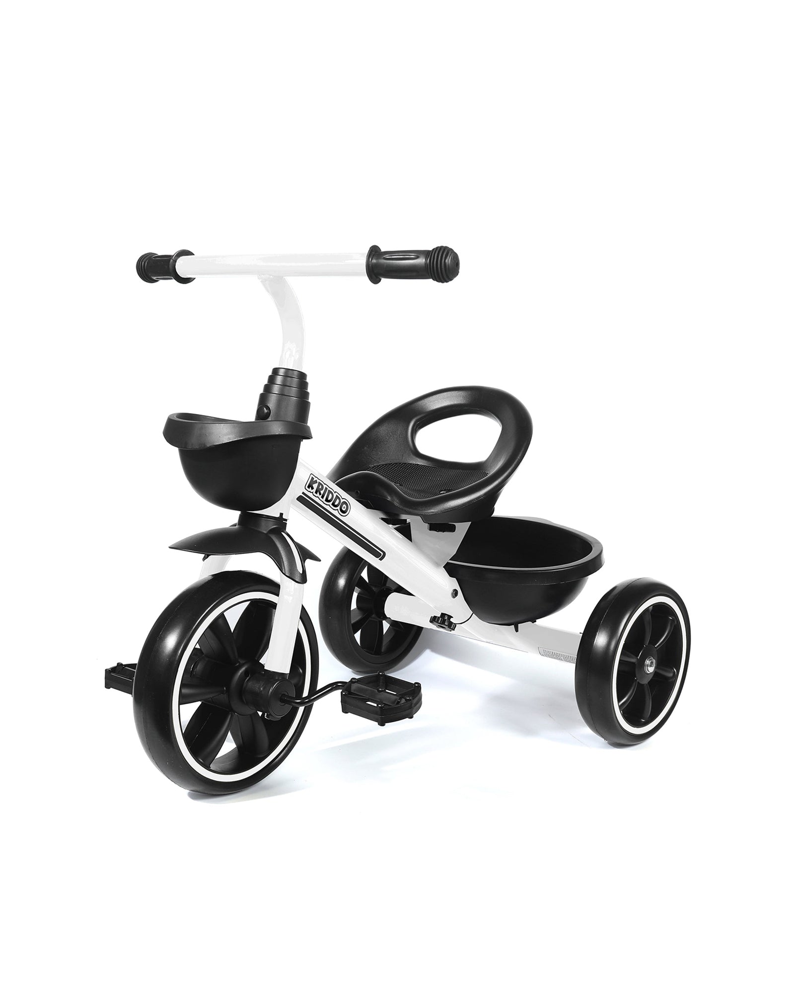 Kriddo Kids Tricycle for 2 to 5 Years Old White