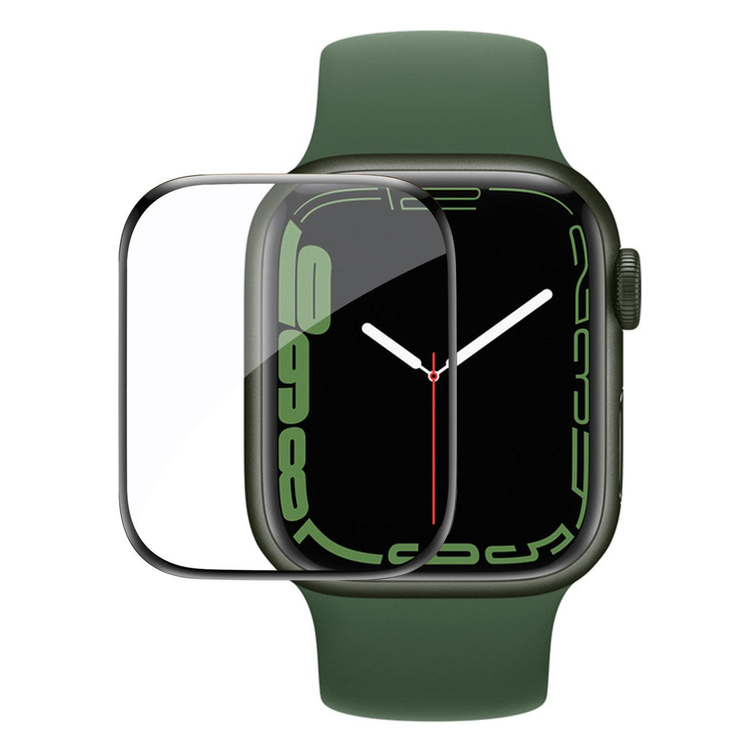 Tough On Apple Watch Screen Protector Series 7 8 9 41mm Nano Xtreme Guard Black