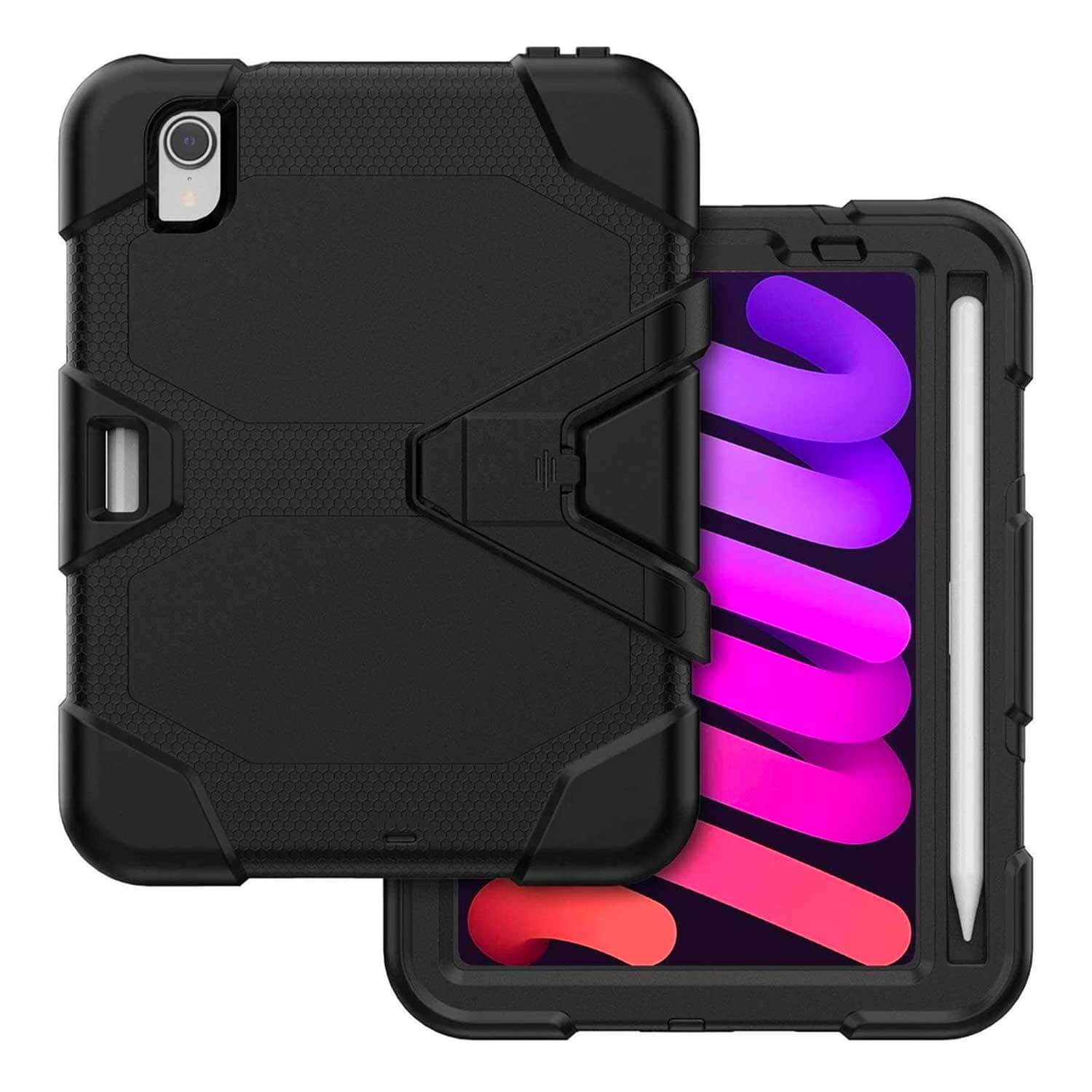 Tough On iPad mini 6th Gen 8.3“ Heavy Duty Protection Case Black