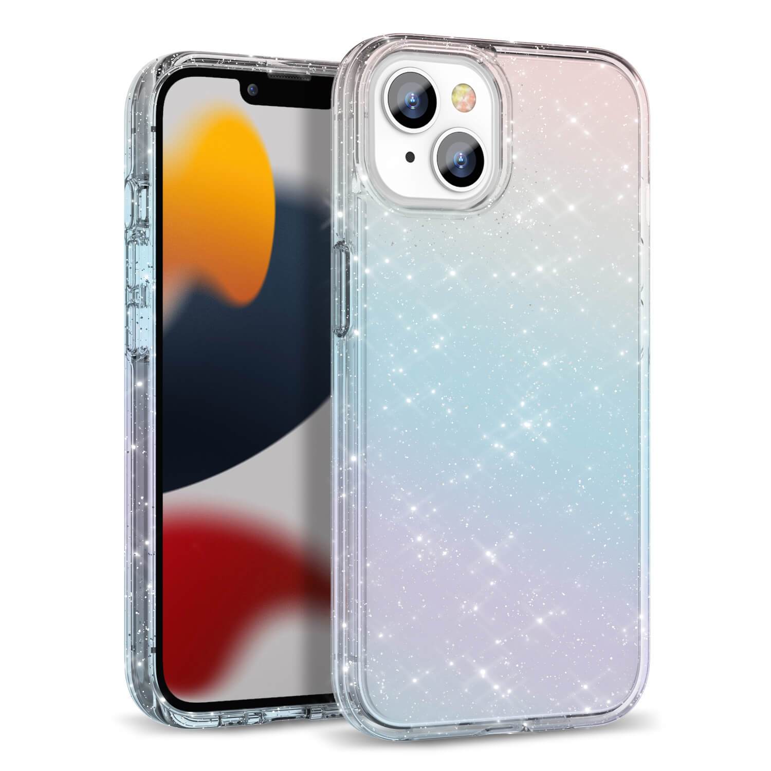 Tough On iPhone 13 Case Glitter Iridescent