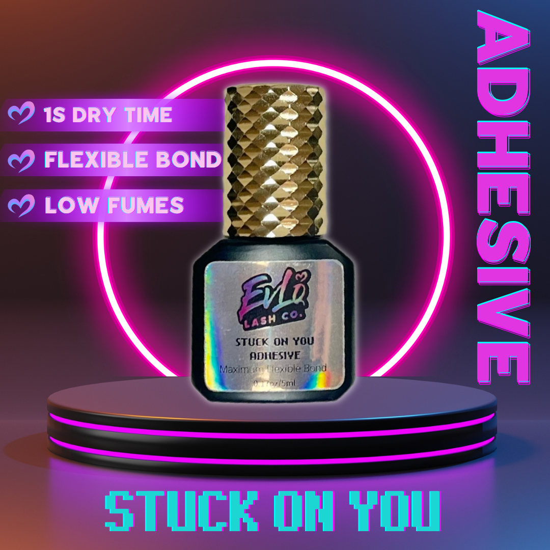 Stuck on You Lash Adhesive - Super Fast Eyelash Extension Glue (1s)