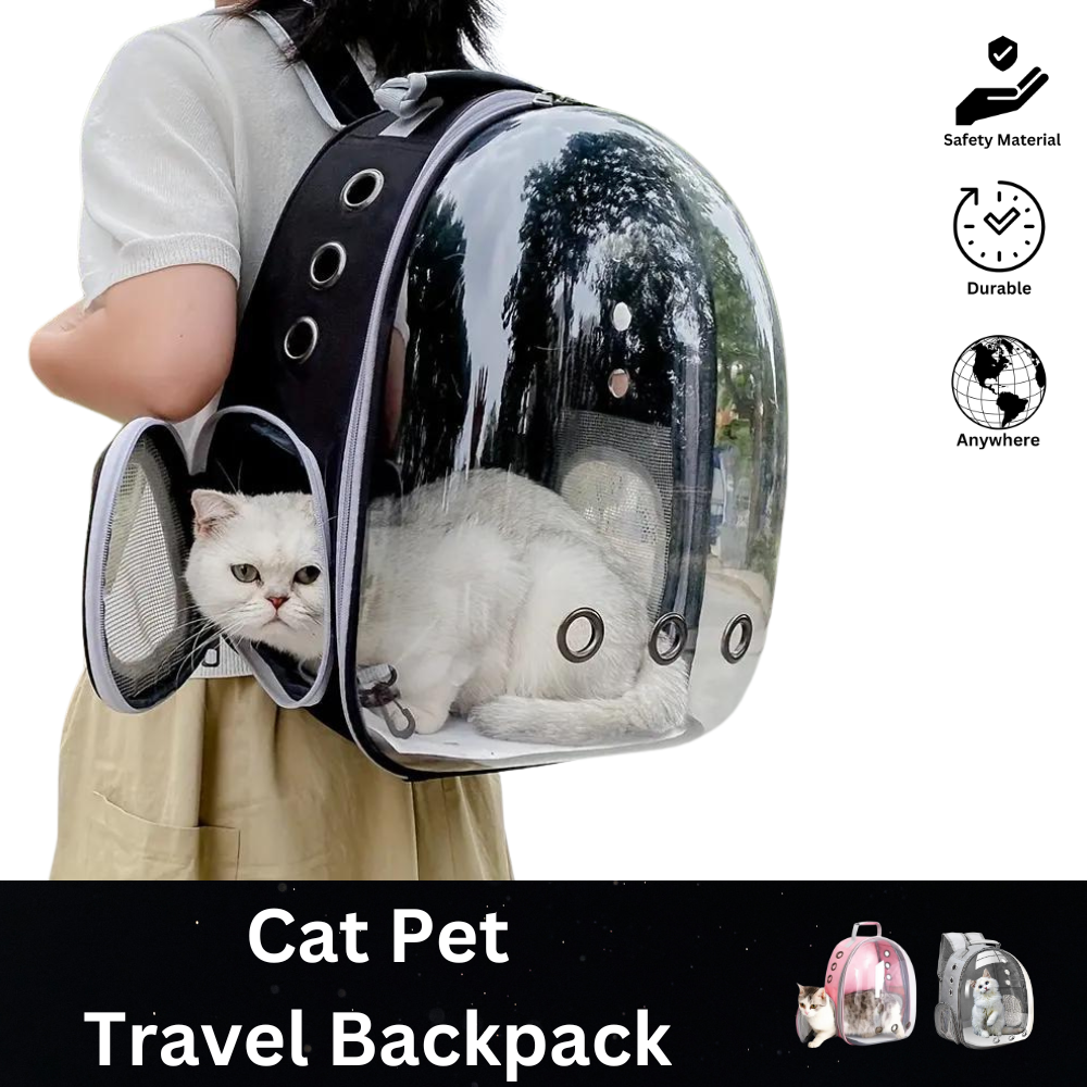 Cat Pet Carrier: Transparent Bubble Cat Pet Carrier Backpack for Travel