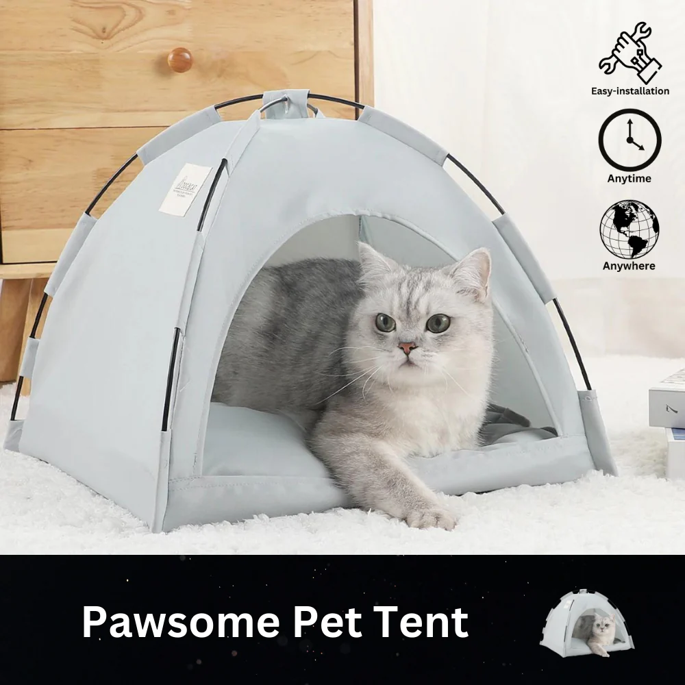 Pawsome Pet Tent Bed for Kittens and Puppies