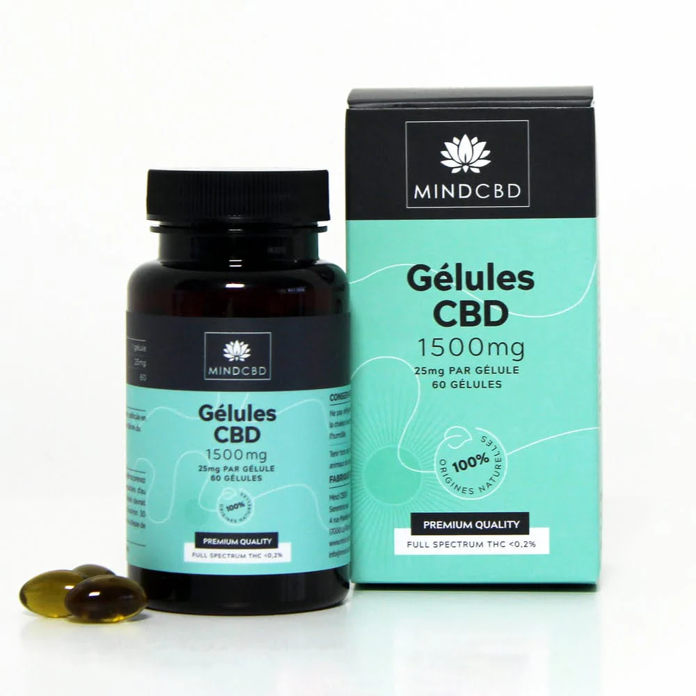 60 Gélules CBD Full Spectrum 1500mg