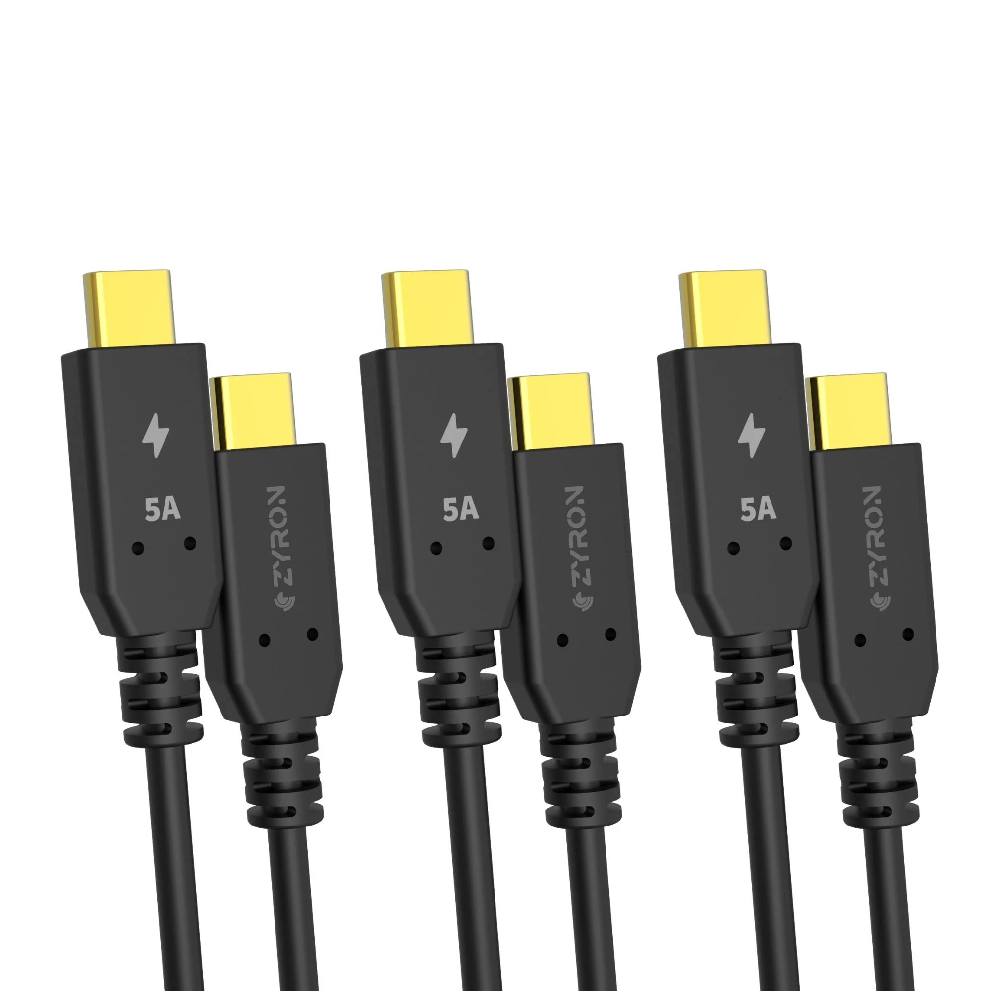 100W USB-C Cable, USB-IF Certified [Pack of 3]