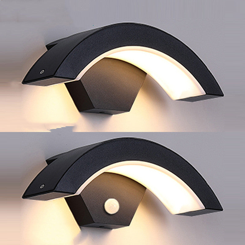 Curved Moon LED Wall Light