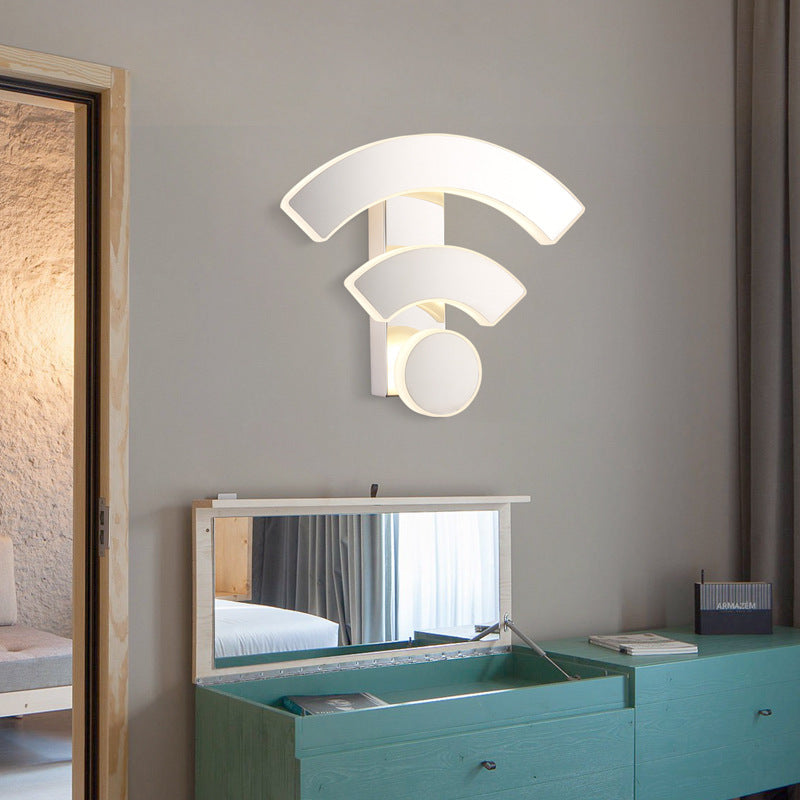 Fun and Functional Wi-Fi Logo Wall Light