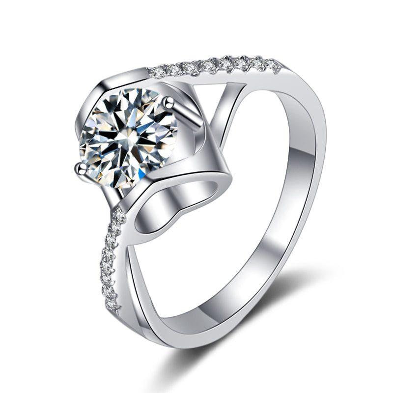 Moissanite Diamond  0.5ct. Rings for Women