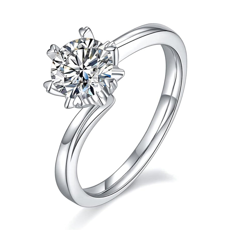 Moissanite Diamond  1ct. Rings for Women