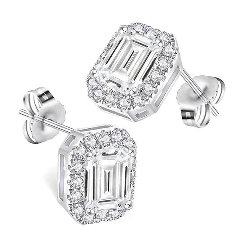 moissanite Earrings Shaped diamonds for Women & Earrings for men