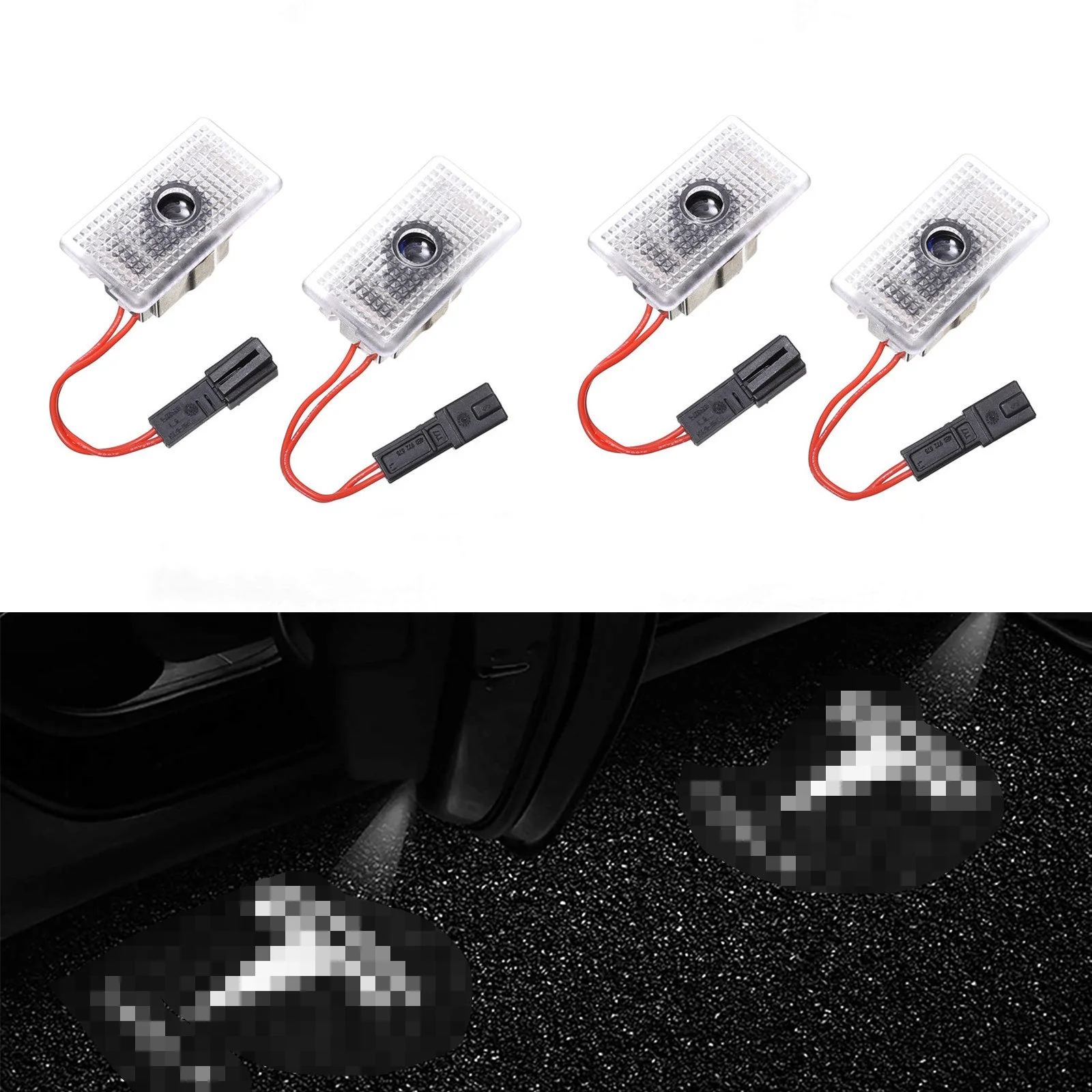 LED Logo Tesla Puddle Lights for Model 3 Highland / Y / S / X