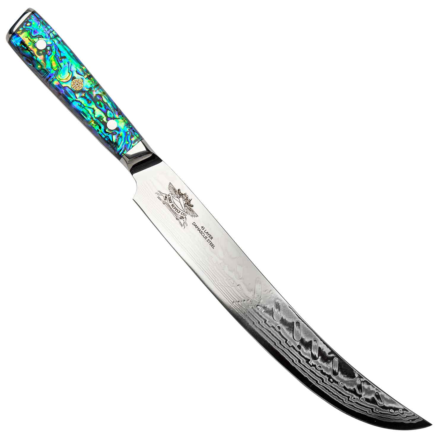 Sea Creature Series 25.5 cm - 9.75 inch 45 Layer AUS-10 Damascus Slicing/Carving Knife