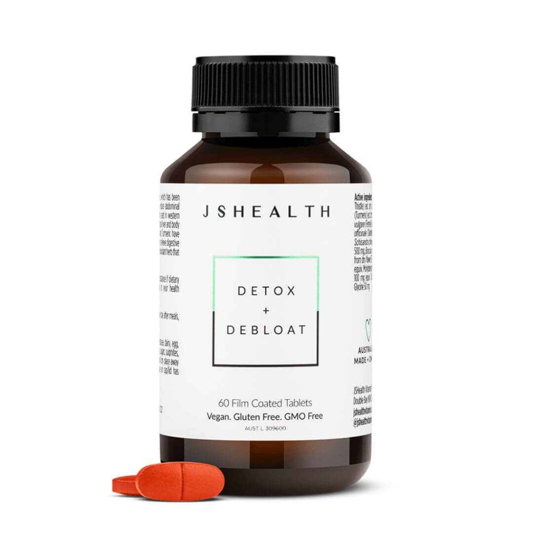 JSHealth Detox + Debloat Supplements, 60 Tablets