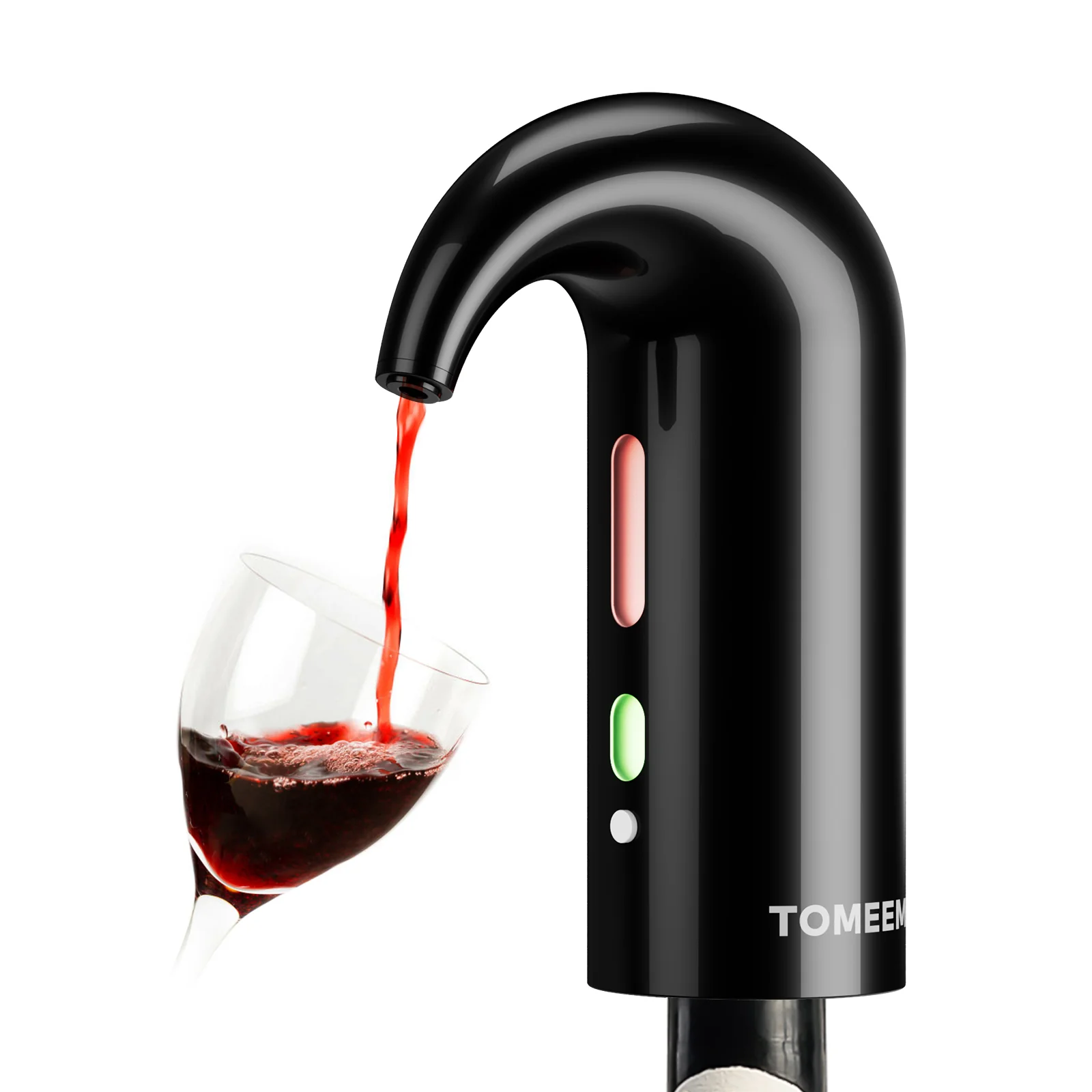 Electric Wine Decanter with One-Touch Pouring, Wine Aerator with Triple Aeration Functions