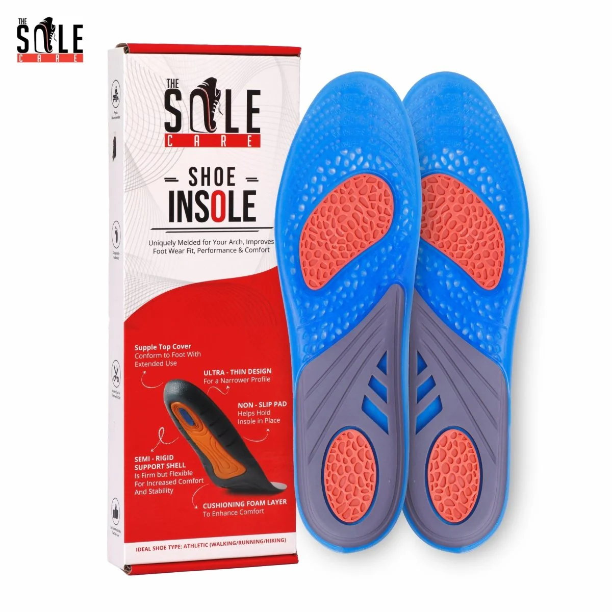 Shock Absorption Gel Insole For Men & Women