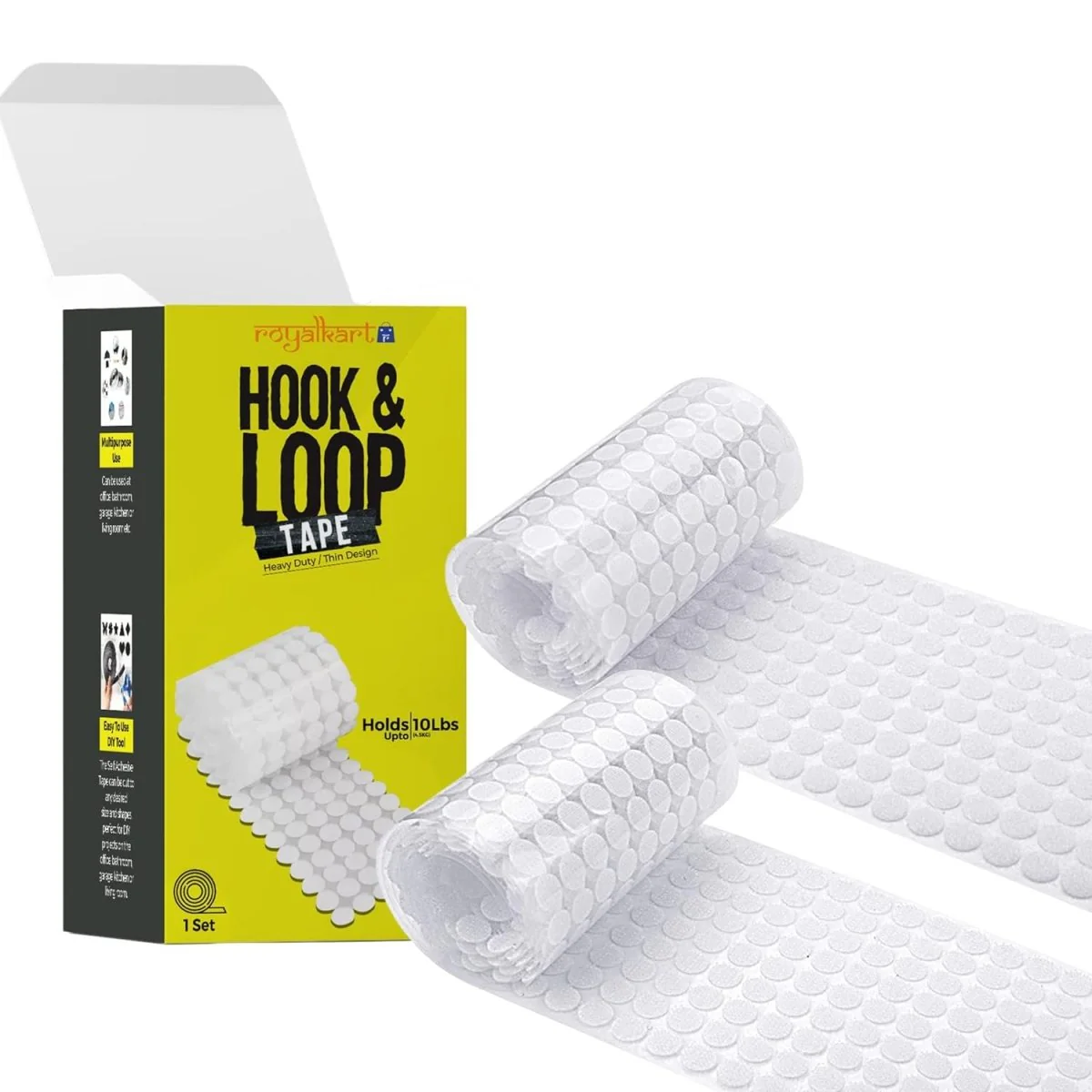 Self Adhesive Hook and Loop Dots (White & Black)