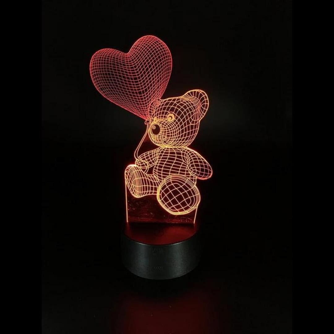 3D Illusion Led Teddy Bear Lamp