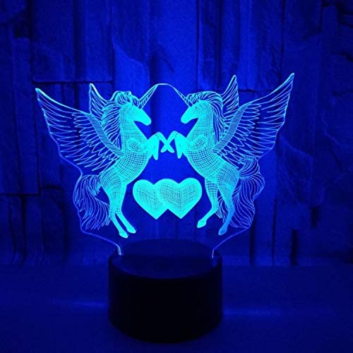 3D Illusion Led Unicorn Lamp