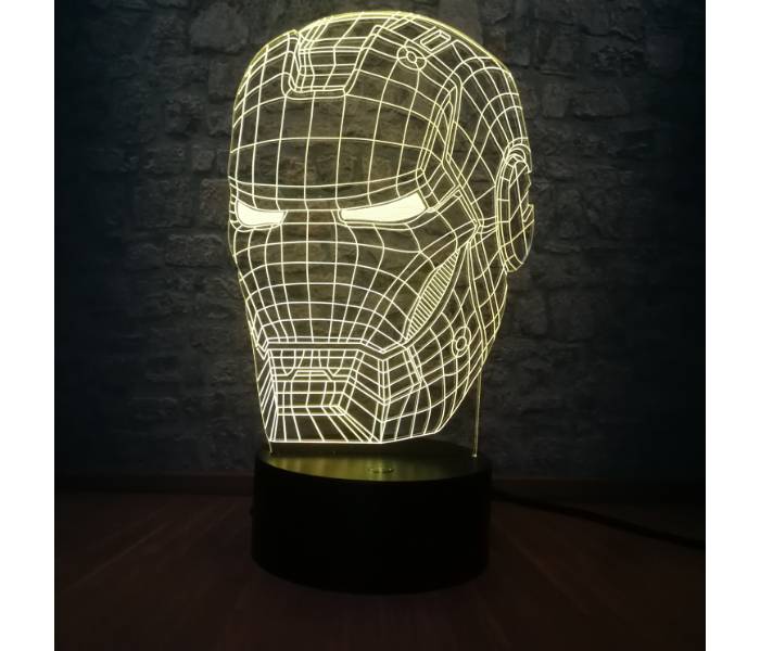 3D Illusion LED Ironman Lamp