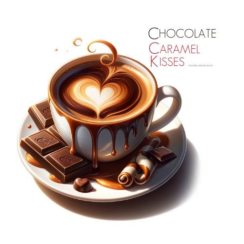 Chocolate Caramel Kisses Flavored Coffee