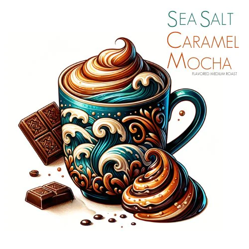 Sea Salt Caramel Mocha Flavored Coffee